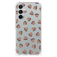 Doorzichtige Silicone Hoesje voor Samsung Galaxy A54 Poep Emojis - thumbnail