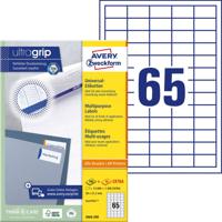 Avery-Zweckform 3666-200 Universele etiketten 38 x 21.2 mm Papier Wit 1 stuk(s) Permanent hechtend Laser (kleur) - thumbnail
