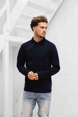 Cruyff Solido Lange Mouwen Polo Heren Zwart - Maat XS - Kleur: Zwart | Soccerfanshop Cruyff Solido Lange Mouwen Polo Heren Zwart - Maat XS - Kleur: Zwart | Soccerfanshop