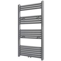 Radiator / handdoekenrek recht 600x1160 mm grijs - thumbnail