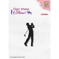 Nellie's Choice • silhouet clear stempels men-things golfer - thumbnail