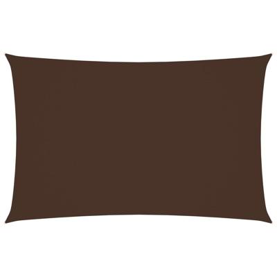 Zonnescherm rechthoekig 2,5x5 m oxford stof bruin