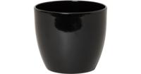 Floran bloempot boule 25x22,5 cm zwart - thumbnail