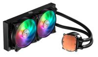 ML240R RGB - Vloeistof-koelsysteem - aluminium - 2 x 120 mm - zwart - thumbnail