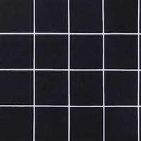 VidaXL Stoelkussens 6 st ruitpatroon 40x40x7 cm stof zwart - thumbnail