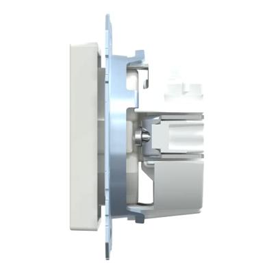 Merten MEG2301-0319 Wandcontactdoos met randaarde Inzetstuk System M, 1-M, M-Smart, M-Plan, M-Creativ Polar-wit (glanzend) 1 stuk(s)