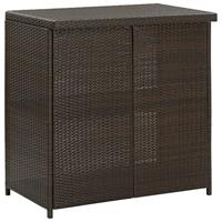 3-delige Barset poly rattan bruin - thumbnail
