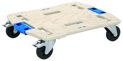 Gedore 3002721 1110 WMR 24 Transportroller Hout Laadvermogen (max.): 200 kg 493 mm x 612 mm x 144 mm Aantal rollers 4