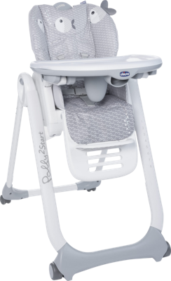 Chicco kinderstoel Polly 2 Start 91-110 cm staal grijs