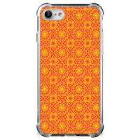 iPhone SE 2022/2020 | iPhone 8/7 Doorzichtige Silicone Hoesje Batik Oranje - thumbnail