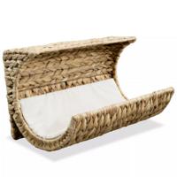 VidaXL Kattenbed met kussen 37x20x20 cm waterhyacint - thumbnail