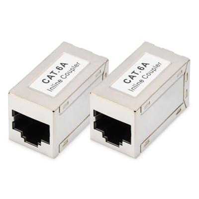 Digitus DN-93905-2 Digitus CAT 6A modulaire koppeling, afgeschermd - 2 stuks DN-93905-2 RJ45, behuizing (koppeling) Aantal polen (sensoren) 8 Zilver 2 stuk(s)
