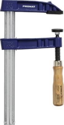 Promat/Tecwerk Schroefklem van tempergietwerk | spanwijdte 200 mm werkbereik 100 mm | houten greep | 27 x 7 mm - 4000831333