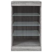Dressoir met LED-verlichting 41x37x67 cm grijs sonoma eiken - thumbnail