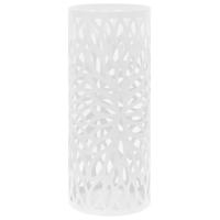 Parapluhouder bladeren staal wit - thumbnail