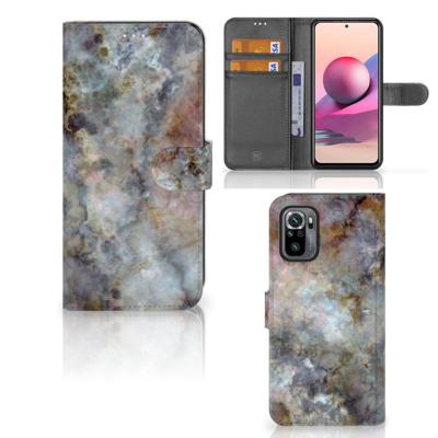 Xiaomi Redmi Note 10S | 10 4G | Poco M5s | Bookcase | Marmer Grijs