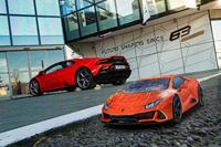 Ravensburger 3d puzzel lamborghini huracan evo giallo, 108st. - thumbnail