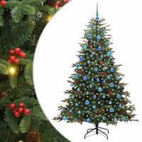 VidaXL Kunstkerstboom groen 180 cm pvc en metaal en plastic - thumbnail