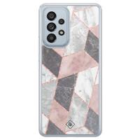 Samsung Galaxy A53 hybride hoesje - Stone grid - thumbnail