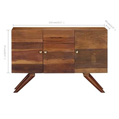 Dressoir 110x30x75 cm massief gerecycled hout bruin Dressoir 110x30x75 cm massief gerecycled hout bruin