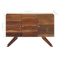 Dressoir 110x30x75 cm massief gerecycled hout bruin - thumbnail