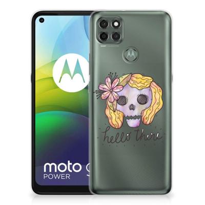 Silicone Back Case Motorola Moto G9 Power Boho Skull Silicone Back Case Motorola Moto G9 Power Boho Skull