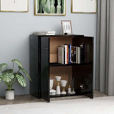 Dressoir 60x30x75 cm spaanplaat zwart