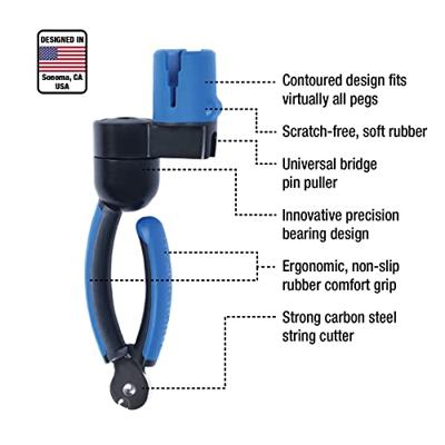 MusicNomad MN223 Grip one all-in-one string winder, cutter en puller - thumbnail