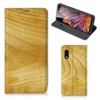 Samsung Xcover Pro Book | Wallet Case | Licht Hout - thumbnail