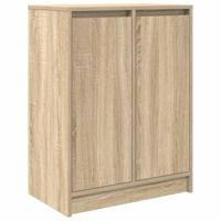 Dressoir 57x34x76 cm bewerkt hout sonoma eikenkleurig - thumbnail