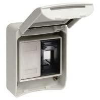 Schneider Electric 81142 Aanbouwcontactdoos IP65 Grijs (RAL 7035)
