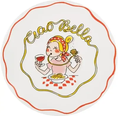 Blond Amsterdam bord aardewerk pasta 22x2.5cm multi