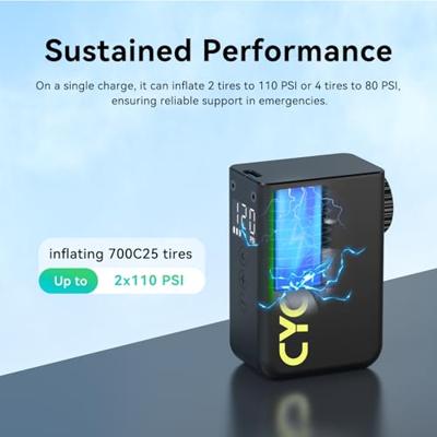 Cycplus Elektrische accupomp as2 ultra - zwart