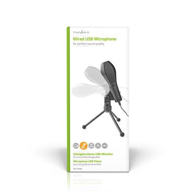 Nedis Microfoon |Bedraad | 1x USB | 1 stuks - MICTU100BK MICTU100BK