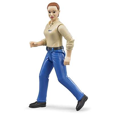 Bruder vrouw met fel huidtype en donkerblauwe broek Bruder vrouw met fel huidtype en donkerblauwe broek