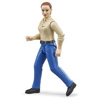 Bruder vrouw met fel huidtype en donkerblauwe broek - thumbnail