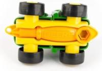 Tomy tractor Buddy Johnny junior 12 cm groen/geel 8-delig - thumbnail
