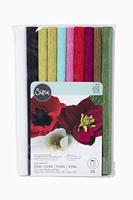 Sizzix • surfacez crepe paper, 12x24" 10 sheets festive - thumbnail