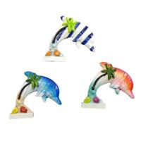 Zee & Strand Souvenir Magneet Dolfijn Tropisch Eiland - thumbnail