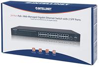 Intellinet 560559 Netwerk switch 24 + 2 poorten 1 GBit/s PoE-functie - thumbnail