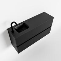 MONDIAZ ADA 100cm toiletmeubel urban. LEX wastafel urban links 1 kraangat - thumbnail