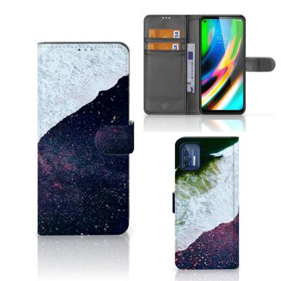 Motorola Moto G9 Plus | Book Case | Sea in Space