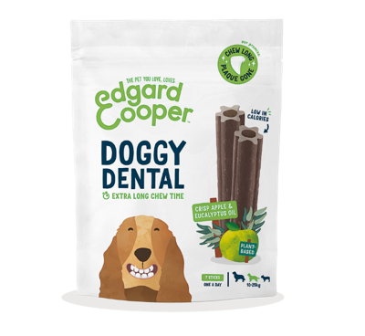Edgard & Cooper Doggy Dental M appel & eucalyptus - 7 stuks