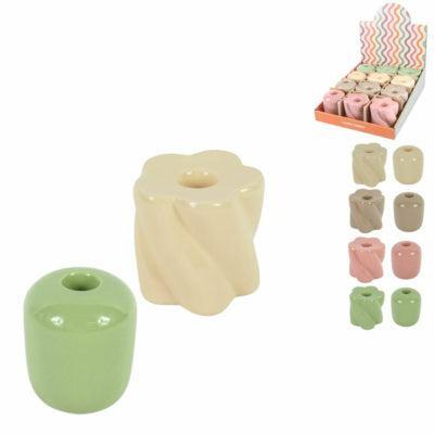 Kandelaar Retro 7 cm 8 assorti | 24 stuks