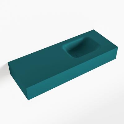 MONDIAZ LEX Smag vrijhangende solid surface wastafel 80cm. Positie wasbak rechts