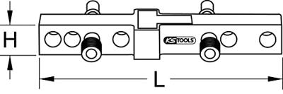 KS Tools 204.2000 2042000 Waterpas voor elektriciens 300 mm