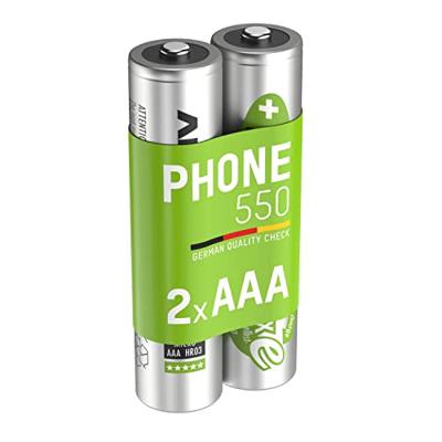 Ansmann DECT maxE HR03 Oplaadbare AAA batterij (potlood) NiMH 550 mAh 1.2 V 2 stuk(s) Ansmann DECT maxE HR03 Oplaadbare AAA batterij (potlood) NiMH 550 mAh 1.2 V 2 stuk(s)