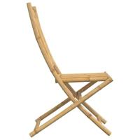 Tuinstoelen 4 st inklapbaar 46x66x99 bamboe - thumbnail