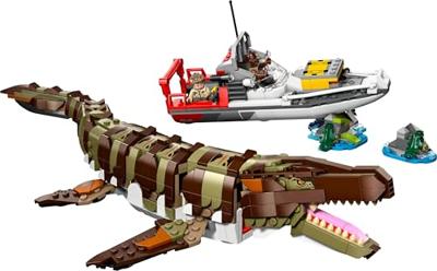 LEGO Jurassic World bouwbare Mosaurus bootmissie 76974 - thumbnail