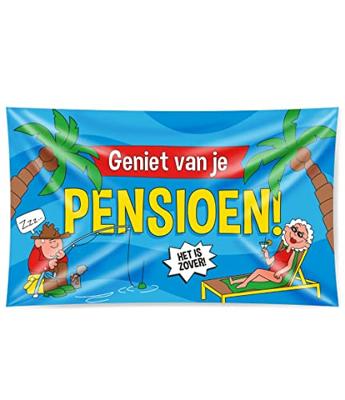 Paperdreams gevel vlag xxl pensioen